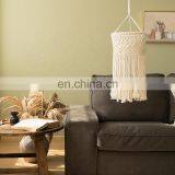 2019 New Modern Home Decor Handmade Macrame Hanging 100% Cotton Macrame Lamp Shade thumbnail-6