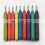 Knitting Tool Single Head TPR Thermoplastic Rubber Aluminum Crochet Hook for Crochet thumbnail-2