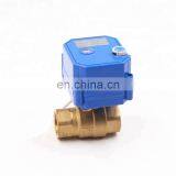 5v 3.6v 110v DN15 DN202 Way Brass Mini Electric Motorized Water Ball Solenoid Valve for Water Leakage Detector Equipment thumbnail-6
