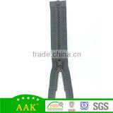 Plastic Top Stopper Grey Tape Open End X Type Zipper for Jacket Outwear thumbnail-2