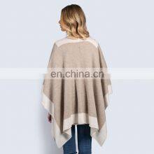 Winter Knitting Pattern 100% Cashmere Pashmina Shawls Poncho thumbnail-2