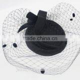 New Design Women 100% Wool Felt Hat/Chuch Hat With Veil thumbnail-6