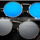 Metal Steampunk Small Round Circle Frame Sunglasses Eyewear thumbnail-1