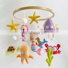 Hot Product Ocean Nursery Mobile Mermaid Mobile Sea Creatures Mobile Baby Felt Mobile Gift for Baby Wholesale thumbnail-1
