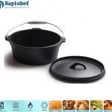 Hapichef Outdoor Cooking Camp Cookware Pre-Seasoned Cast Iron Dutch Oven thumbnail-2