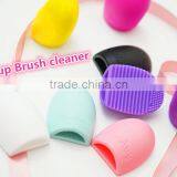 Egg Shaped Makeup Brush Cleaner Silicone Finger Scrubber Makeup Brush Cleaner thumbnail-2