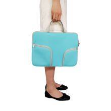 Portable Business Travelling Bags 13 14 15 Inch Neoprene Laptop Case Sleeves thumbnail-4
