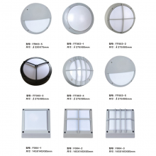 Outdoor Waterproof and Moisture-proof Lamp Round Square Aluminum Outdoor Balcony Corridor Simple Three-proof Ceiling Lamp thumbnail-3