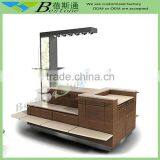 Modern Cosmetic Tower Slatwall Displays With Small Ceiling, Unique Essie Nail Polish Display Rack thumbnail-1