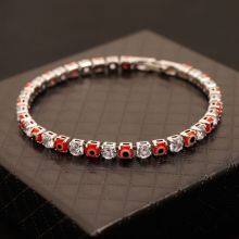 European and American High-end Color Eyes Zircon Square Bracelet Temperament Fashion Trend Wristband Bracelet Jewelry Accessory thumbnail-3