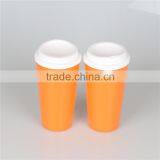 Double Wall PP Plastic Coffee Cup With Lid and Sleeve thumbnail-3
