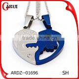 Mothers Day Wholesale Gifts Crystal Heart Silver Pendant For Friends thumbnail-3