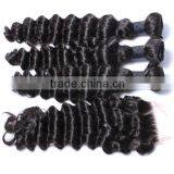 3 Bundles Hair and Closure for Full Head Brazilian Hair Bundles With Closure Supplier's Choice thumbnail-2