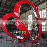 Stainless Steel Polished Red Decor Sculpture thumbnail-1