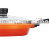 die-casting aluminum ROUND FRY PAN /ceramic casserole dish with lid/electric casserole