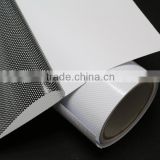 Solvent printing adhesive one way vision film perforated vinyl printable car sticker 180mic glossy surface