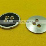 28mm Black Enamelled 4 Holes Metal Sew-on Button For Ladies Wear -- MS34727 thumbnail-5