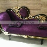 Antique chaise lounge with carved XY2804