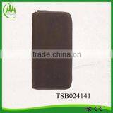 Hot Sale Vintage Luxury Mens Clutch Bag Cow Hide Full Grain Leather Long Wallets thumbnail-1