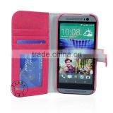 COOL WALLET DESIGN STONE LINE PU LEATHER CASE COVER FOR HTC ONE M8