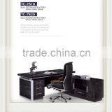 2 Step Black Modern Office Desk thumbnail-2