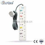 UK residential standard grounding independent switch power strip