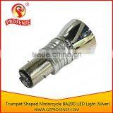 Prosense Trumpet Shaped BA20D Led Lights for Motorcycle (Silver) thumbnail-4