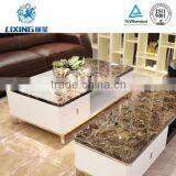 Marble Top MDF Furniture Rectangular Coffee Table thumbnail-3