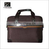 China Mens Brown Nylon Leather Strap Crossbody Messenger Bag Laptop Handbag