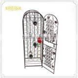 Best Price Antique Metal Display Rack Wrought Iron Corner Wine Cabinet thumbnail-3
