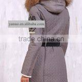 Quilted Jacket With Belt for Women Winter thumbnail-2
