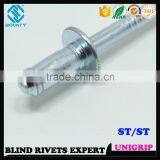 QUALITY FACTORY HIGH SHEAR AND TENSILE STRENGTH STEEL UNI-GRIP POP RIVETS thumbnail-1