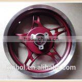 13 Inch Motorcycle Alloy Wheel, Rear Wheel in Red thumbnail-1