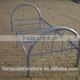 Silver Grey Single Metal Beds/good School Furniture Metal Dormitory Beds thumbnail-1