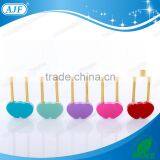 AJF New Arrival Popular Colorful Wedding Gift Gold Shank Heart Love Lock