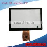 7inch 5:3 USB interface capacitive touch panel support WIN 7/8 and linux Android system