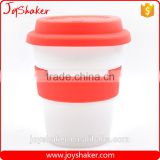 300ML/450ML Joyshaker Promotion Gift PP Plastic Material BPA Free Wide Mouth Coffee Mug Rubber Lid