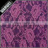 7 Discount High Quality Elastic Sexy Rose Lace Fabric Wholsale for Underwear and Weeding Dress 3134