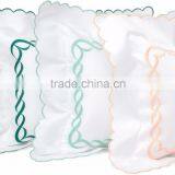 Embroidered White Cotton Pillow No.57 thumbnail-4