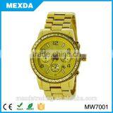 Water Resistant Gold Plated Branded Wrist Watches thumbnail-1