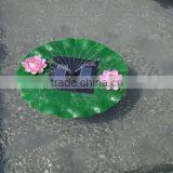 Green Plastic Lotus Leaf Modelling Garden Pool Decorative Solar Fountain(SO5038) thumbnail-1