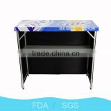 2015 new wholesales portable iron foldable bar table for pub outdoor home