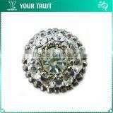 4MM 2MM Clear Crystal Rhinestone Silver Nickel Free Shank Rhinestone Button