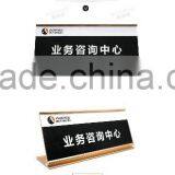 Polished Aluminum Desk Sign Holder thumbnail-5