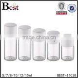 5 / 7 / 8 / 10 /12ml Insert, Plug Sealing Type Clear Tube Glass Bottle With White Plastic Cap thumbnail-4