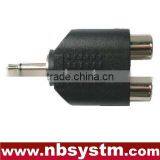3.5mm Mono Plug to 2RCA Jack Adaptor