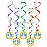 Neutral Busy Bees Birthday Party Foil Hanging Swirl Decoration for Kid's Birthday thumbnail-3