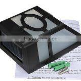 Decoration Hotel or Garden Black Abs RetroStyle Waterproof Solar Wall Lamp thumbnail-5