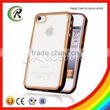 OEM Metal Plate Phone Case for IPhone 4 Color Painting Soft TPU Back Case thumbnail-6
