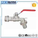 ART.2001 Bathroom Wall Mounted Washing Machine Water Faucet Tap 1/2" 1" Forged Nickel Plated Single Cold Brass Ball Hose Bibcock